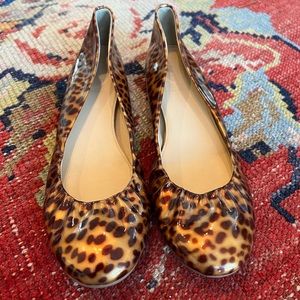 J Crew Tortoise Flats Size 10